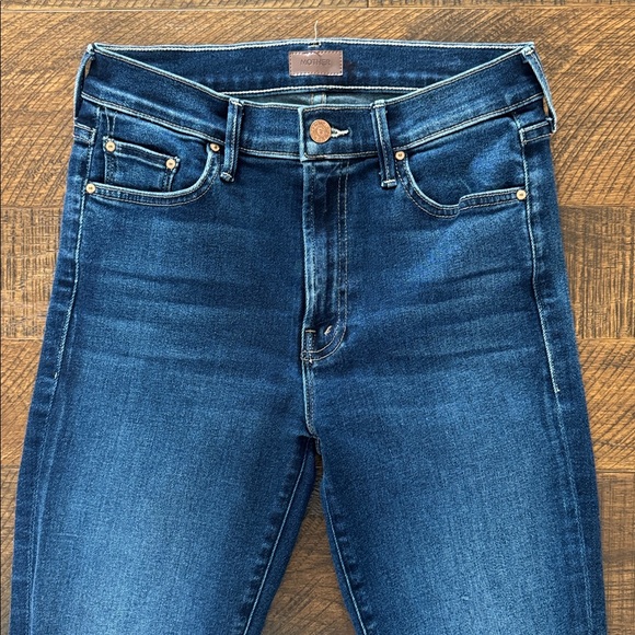 MOTHER The Outsider Ankle Fray Jeans Uncharted Waters Size 26 - Picture 5 of 12